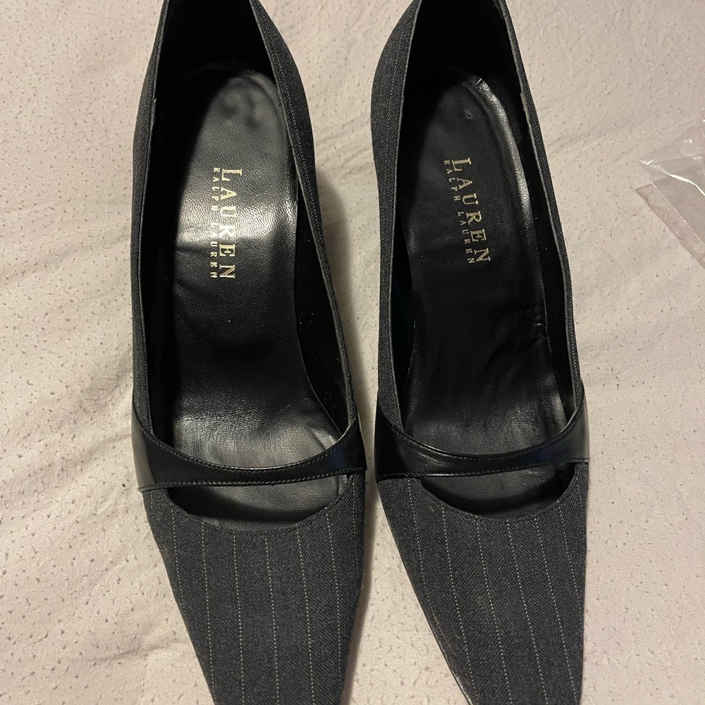Lauren Ralph Lauren size 8 1/2 Gray and black - Picture 8 of 12